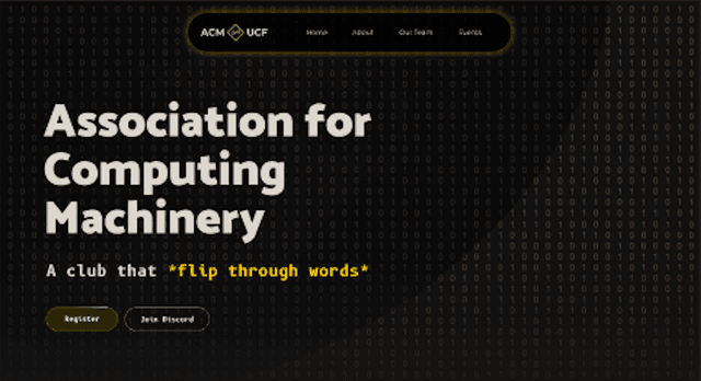 UCF ACM Chapter Site