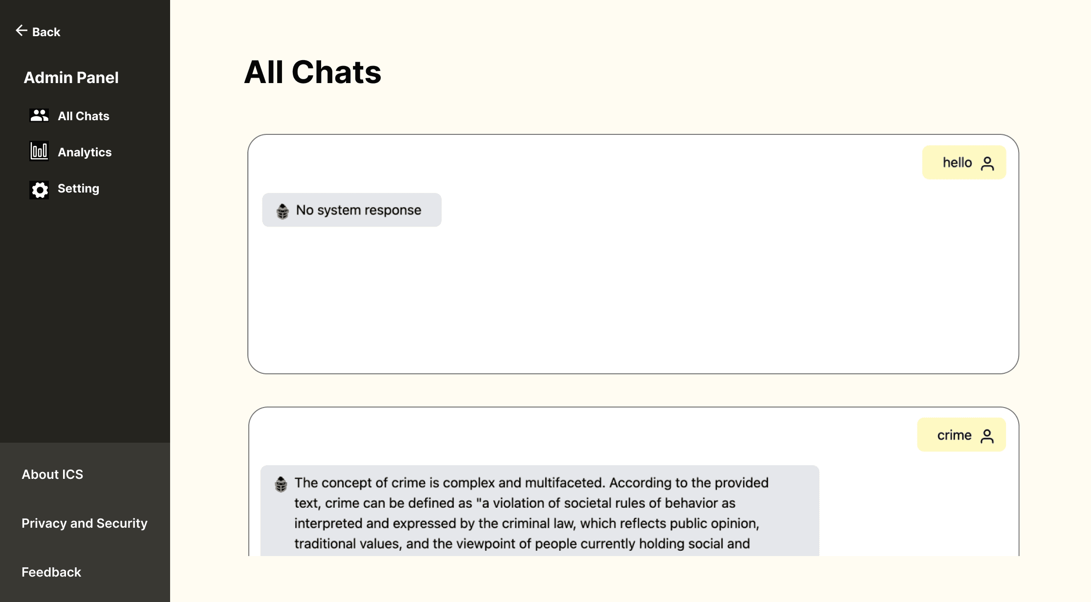 After: admin panel redesign