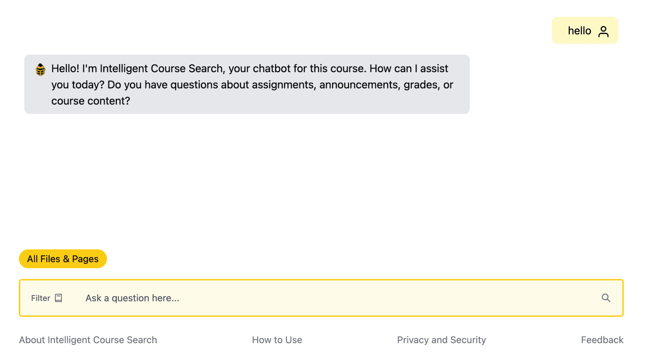 Before: chat experience
