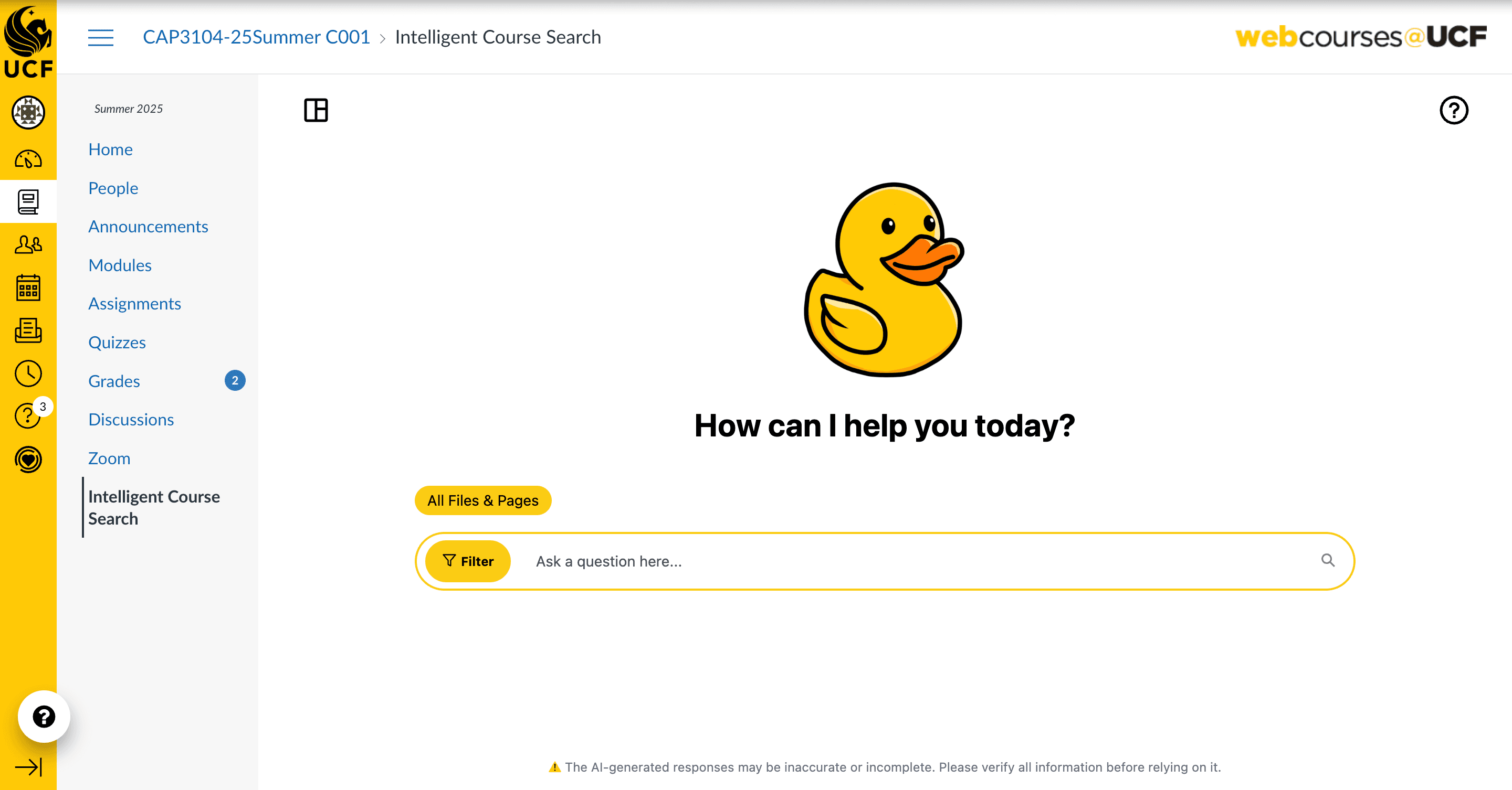 Final coded: ICS inside Canvas