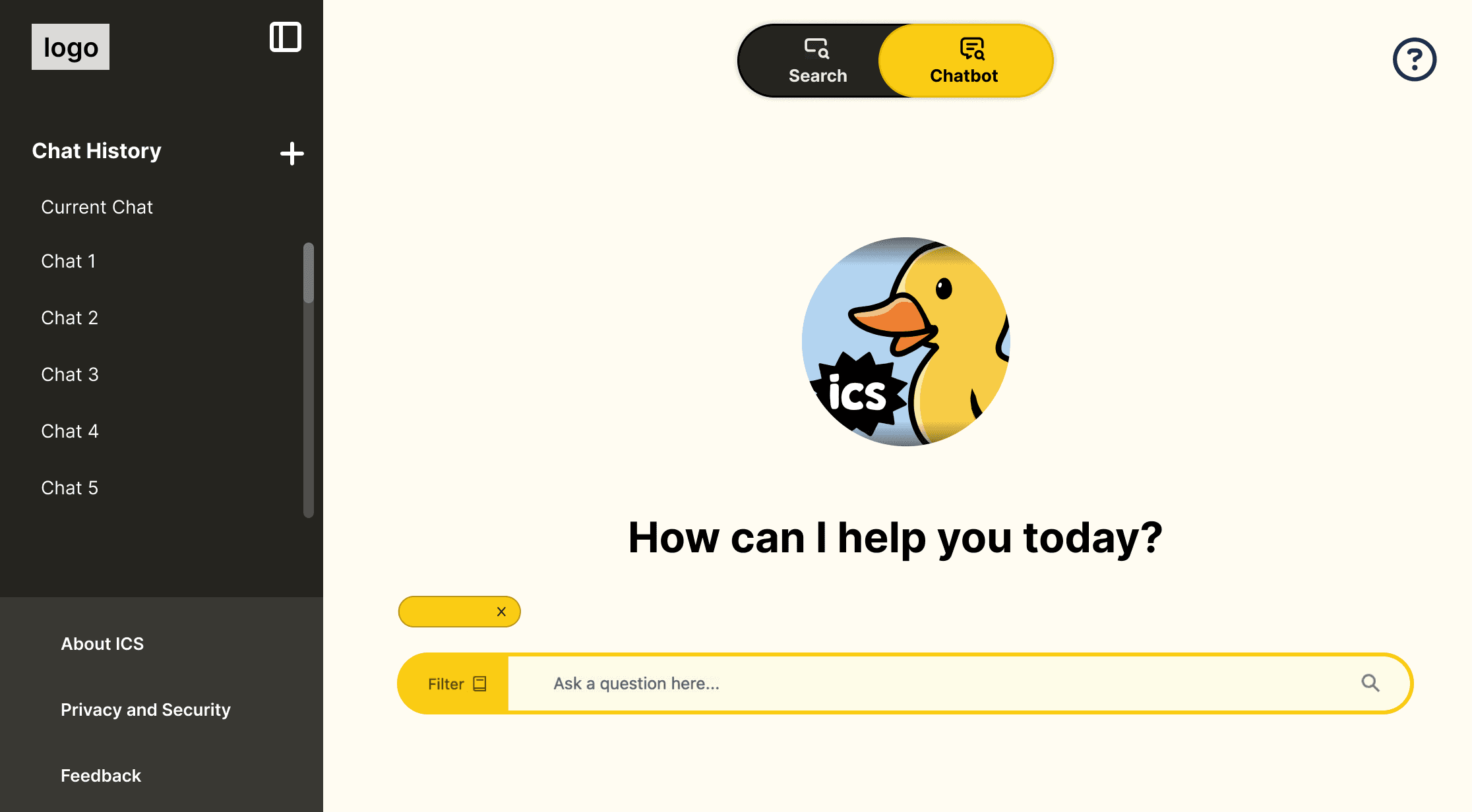 Iteration 1: refreshed navigation + chat history